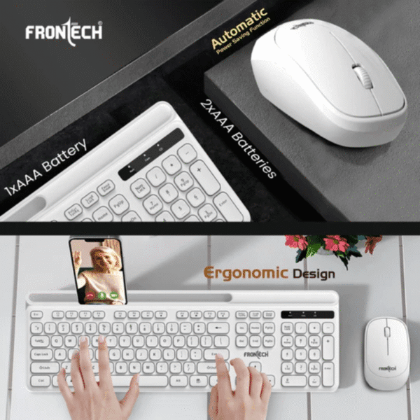 Frontech FT-0030 Wireless Combo Set White