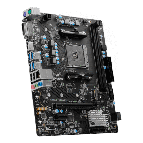 MSI B450M-A Pro Max II Motherboard (3) MSI B450M-A Pro Max II Motherboard