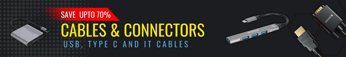 Save Upto 70% Cables and Connectors