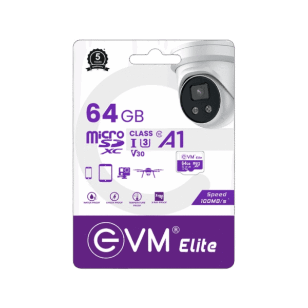 EVM Elite 64GB MicroSD XC Memory Card (1) EVM Elite 64GB MicroSD XC Memory Card