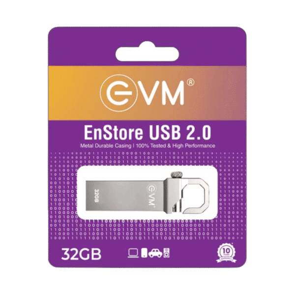 EVM EnStore 32GB Pen Drive USB 2.0 (1) EVM EnStore 32GB Pen Drive USB 2.0